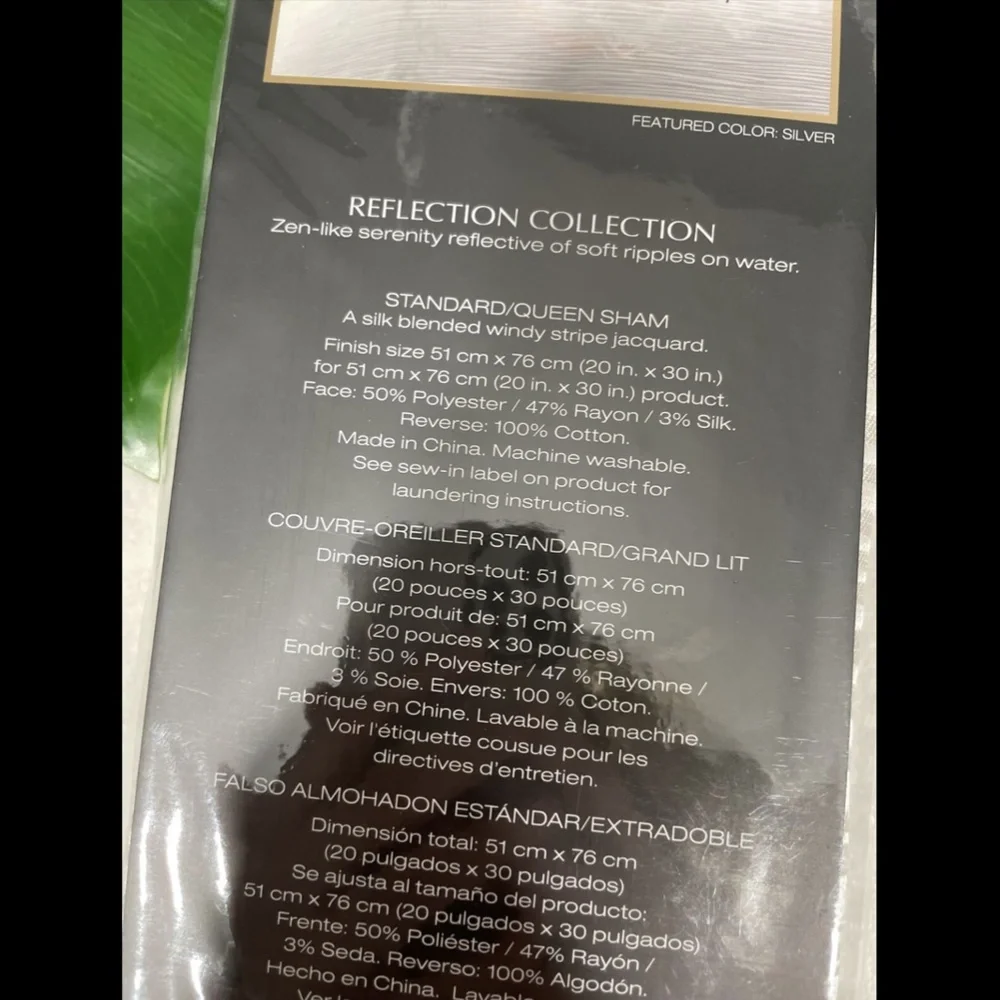 NIB Donna Karan Collection 'Reflection' [ 1 ]‎ Standard Pillow Sham